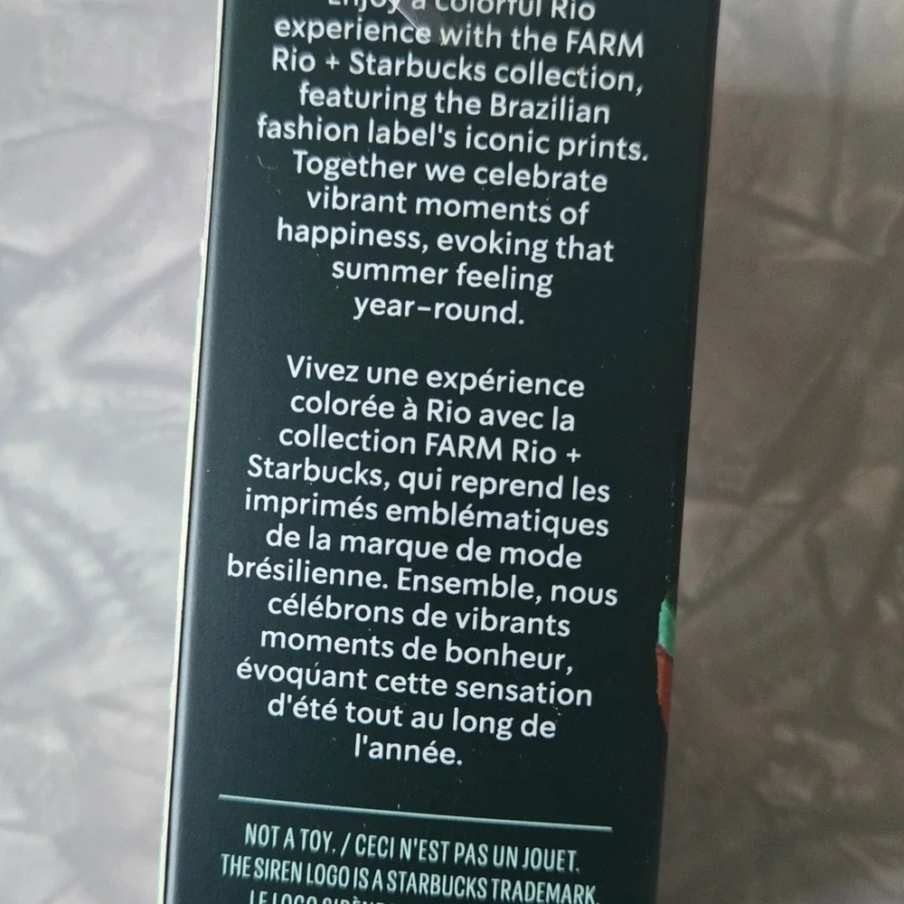 🌺 Starbucks x FARM Rio Cold Cup Keychain 2025 – Limited Edition‎ Tropical